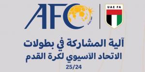 اتحاد الكرة الإماراتي يحدد آلية مشاركة الأندية في البطولات الآسيوية