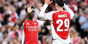 LIVEArsenal 4-1 Bayer Leverkusen: Live score, news and updates as explosive Gunners cruise past German champions with dominant win at the Emirates