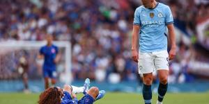 Erling Haaland REFUSES to help new nemesis Marc Cucurella with cramp - as the Man City star hits back at the defender after Spaniard's 'tremble' dig