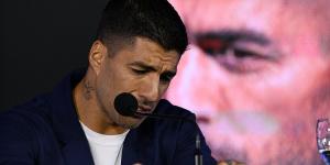 Luis Suarez fights back tears as he confirms his retirement from international football... with Liverpool and Barcelona legend set to play his last match for Uruguay on Friday