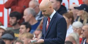 Erik ten Hag 'in danger of being sacked by Man United unless he improves his team's style of play' following an underwhelming start to the season