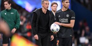 إنريكي يقرر إراحة حكيمي في تداريب اليوم تأهبا لمواجهة ريال مدريد في كأس العالم للأندية