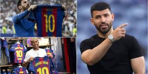 أغويرو: " يامال يستحق الرقم 10 في برشلونة ولكن لا يجب مقارنته بميسي"