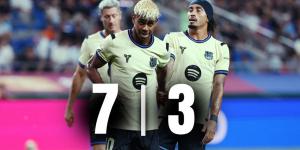لامين يامال يسجل "ثنائية" في فوز برشلونة على سيول (3-7)