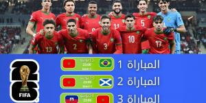 برنامج مباريات المغرب في كأس العالم.. المواجهات كلها تلعب في الساعة 23:00 بتوقيت المغرب