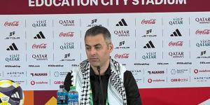 مدرب فلسطين: "أيًا كان الخصم في ربع النهائي المغرب أو السعودية سنقاتل للفوز"