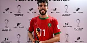 كأس العرب/ أزارو يتوج بجائزة "أفضل لاعب" في مباراة المغرب وسوريا