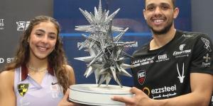 هانيا الحمامي وعسل يتوجان بلقب بطولة الأبطال بنيويورك للإسكواش