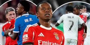 كابرال يعتذر لجماهير بنفيكا بعد أن طلب تبادل القميص مع فينيسيوس