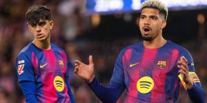 برشلونة يعلن حضور أراوخو وغياب بيرنال عن قمة دوري الأبطال ضد أتلتيكو مدريد