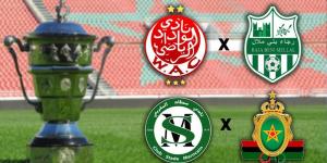 قرعة ثمن نهائي كأس العرش.. الفائز من الوداد ورجاء بني ملال يواجه المنتصر من الجيش الملكي وسطاد المغربي