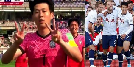 'I love you': Son Heung-Min dedicates his goal for South Korea to Christian Eriksen after his former Tottenham team-mate collapsed on the pitch for Denmark at Euro 2020