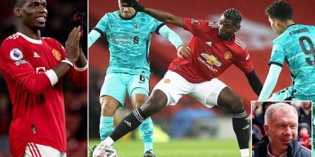 Paul Scholes claims Paul Pogba is the ONLY Manchester United player who would get into Liverpool's team despite heavily criticising the midfielder in the past... as the Frenchman is 'brilliant when he is on his game' 