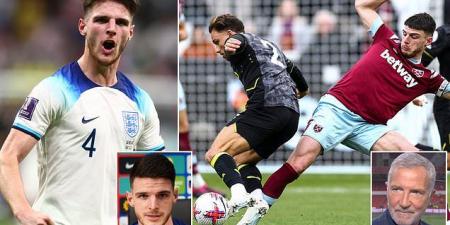 Declan Rice insists Graeme Souness' criticism that he is a limited midfielder is 'HARSH' - but the West Ham and England star says 'when someone like him speaks you have to listen'
