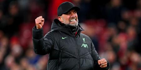 Jurgen Klopp delights in electric Anfield atmosphere as he fist pumps in front of all four stands after Liverpool fought back to beat Luton and move four points clear at the top of the Premier League