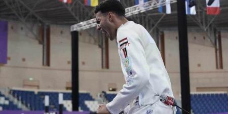 إسلام أسامة يضمن ميدالية لمصر في بطولة العالم لسلاح سيف المبارزة بالسعودية