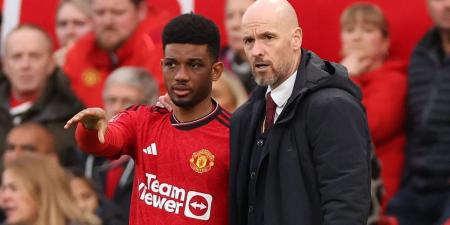 Erik ten Hag hints Amad Diallo may finally get his first Man United start of the season... as Reds boss denies he favours misfiring duo Marcus Rashford and Antony too much