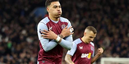 Morgan Rogers sets social media alight after 'STEALING Cole Palmers ice cold celebration' to put Aston Villa 2-0 up against Chelsea... but some fans have noticed what really happened!