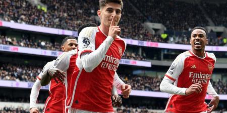 PLAYER RATINGS: Kai Havertz was the star of the show as Arsenal held on to beat Tottenham 3-2 in a thriller - but which Spurs player scored joint-lowest after 'going missing'?