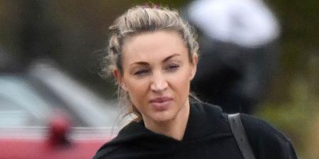Ryan Giggs' pregnant girlfriend Zara Charles cuts a casual figure in tight-fitted leggings as she steps out for a coffee and tennis session in Cheshire