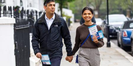 Rishi Sunak and Keir Starmer take their wives on the local election trail - while other politicians turn up to vote with babies and pets - as Tory rebels wait to pounce if fears of council and mayoral bloodbath materialise