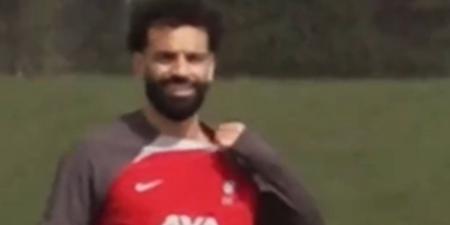 Smiling Mo Salah trains with Liverpool team-mates ahead of Tottenham clash, as he appears to put ugly touchline spat with Jurgen Klopp behind him