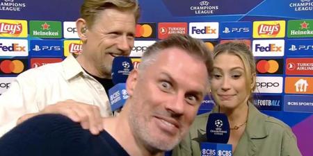Luis Enrique snubs interview with Jamie Carragher because of the Liverpool legend's OUTFIT... with Peter Schmeichel revealing the boozy pundit 'upset every person here'