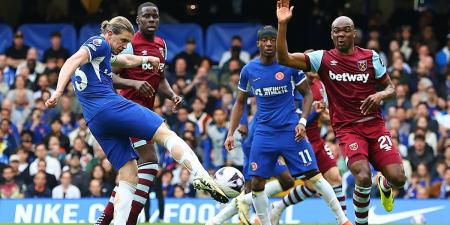 Conor Gallagher scores outrageous volley but misses sitter from three yards out minutes later during Chelsea's clash against West Ham