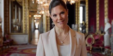 Following in Kate Middleton's footsteps! Crown Princess Victoria of Sweden becomes the latest royal to open Eurovision after Princess of Wales shocked with her piano segment in 2023