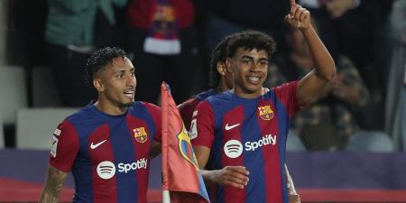 Barcelona 2-0 Real Sociedad: Xavi's side move up to second in LaLiga as 16-year-old phenomenon Lamine Yamal scores his seventh goal of the season