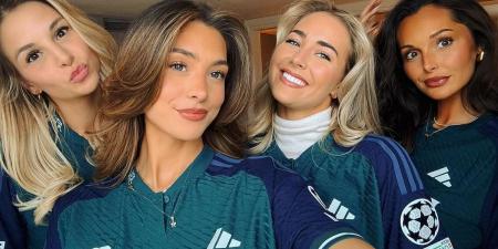 As Manchester City go for four Premier League wins in a row - and Arsenal try and stop them, the  WAGS who'll be shouting from the stands on the final day of the football season