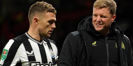 Gareth Southgate handed boost as Eddie Howe reveals Kieran Trippier's first half substitution was pre-planned during post-season friendly with Tottenham - after Newcastle defender came off and was seen icing his ankle