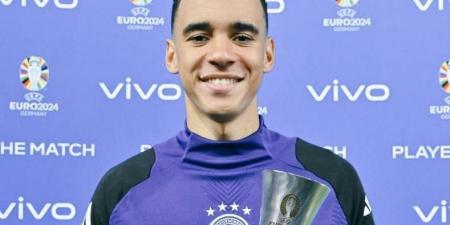 جمال موسيالا يفوز بجائزة رجل مباراة ألمانيا واسكتلندا بافتتاح يورو 2024