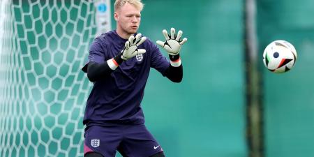 Footage of Aaron Ramsdale's incredible shooting ability resurfaces ahead of England's Euro 2024 opener as fans hilariously call on the Arsenal goalkeeper to be used as a striker