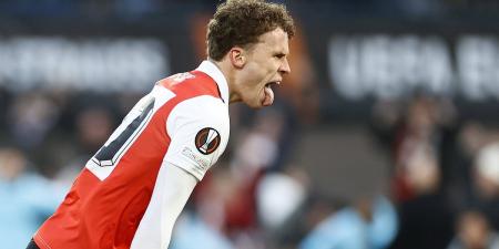 Brighton have £25m bid accepted for Feyenoord star Mats Wieffer - with Liverpool NOT in the race for Dutch midfielder