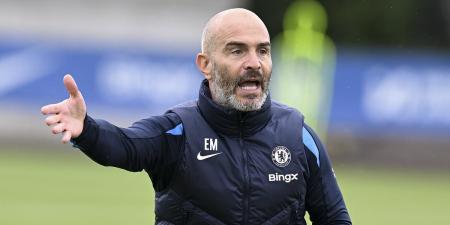 Enzo Maresca shows his frustration with one Chelsea player in training, as the new Blues boss prepares his side for US pre-season tour