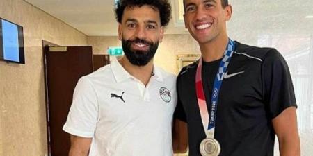 محمد صلاح يهنئ الجندي على ذهبية باريس 2024