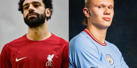 محمد صلاح في الصدارة.. وهالاند يخطط للانتفاضة بسباق الحذاء الذهبي