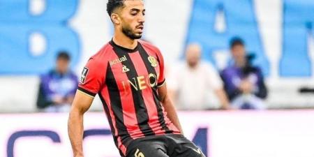 محمد عبد المنعم يزين التشكيل الرسمي لفريق نيس ضد رين في الدوري الفرنسي