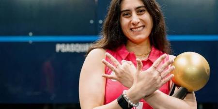 بعد تتويجها ببطولة العالم للاسكواش.. نور الشربيني: اللقب الأهم والأغلى على قلبي
