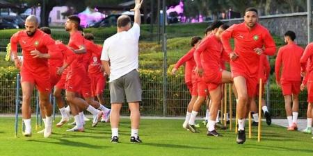 المنتخب المغربي يواصل استعداداته لمواجهتي تونس والبنين بإجراء حصة تدريبية جديدة اليوم الثلاثاء