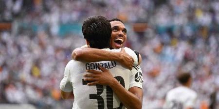ريال مدريد ضد يوفنتوس.. جونزالو يسجل الهدف الأول "فيديو"