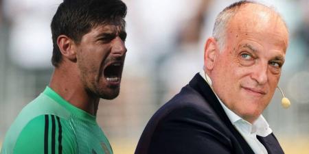 كورتوا عن تيباس: "إنه شخص يريد خطف الأنظار.. لم أرَ في حياتي رئيسا مثله"