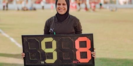 رحمة يوسف تدير مباراة الأهلي وبالم هيلز في افتتاح دوري الكرة النسائية