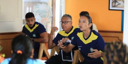 محمد كمال يحاضر لاعبات البنك الأهلي قبل مواجهة اتحاد بسيون
