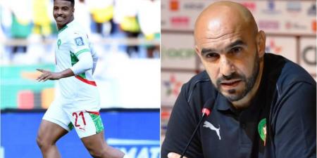 الركراكي: "عندما تمنح القميص لإيغامان فإنه يجيبك.. يملك الموهبة ولديه مستقبل كبير مع المنتخب وفريقه"