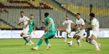 الزمالك يحسم الشوط الأول من مواجهة المصري بالتقدم بهدف عدي الدباغ