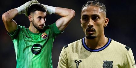 رسميا/ رافينيا يغيب لـ 3 أسابيع وغارسيا يبتعد عن الملاعب لـ 6 أسابيع