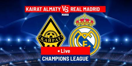 Kairat Almaty vs Real Madrid LIVE: Latest updates and team news - Champions League 25/26