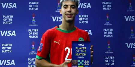 مونديال الشباب/ زابيري يتوج بجائزة "رجل المباراة" في انتصار المغرب على كوريا الجنوبية (2-1) ضمن الدور ثمن النهائي